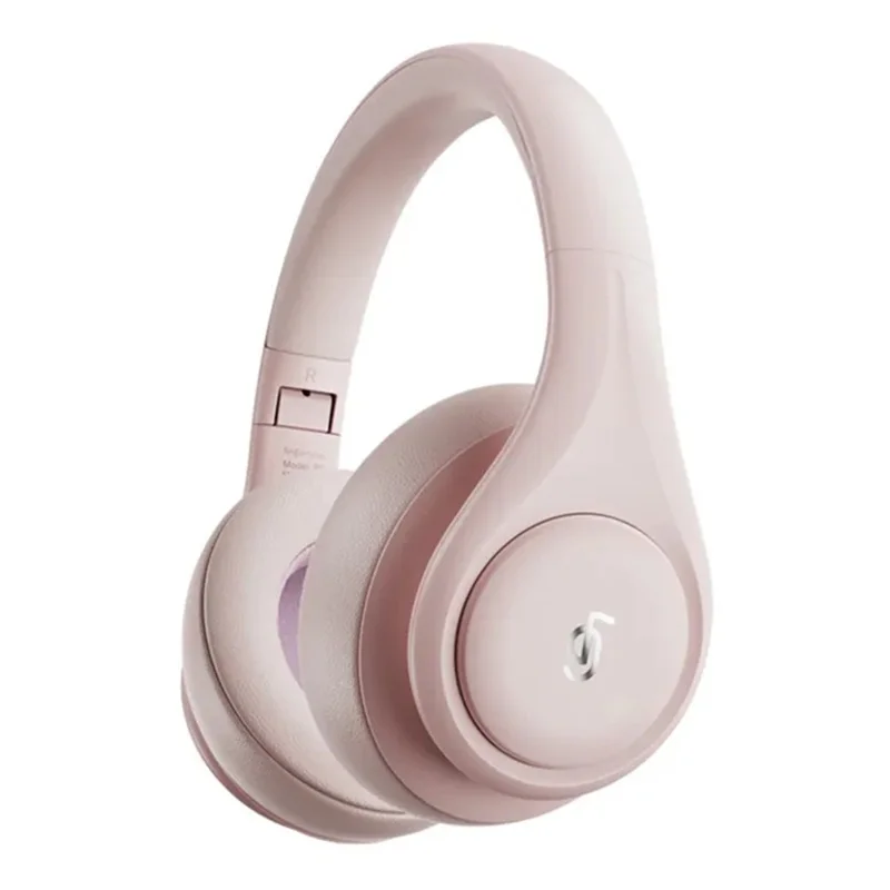 P9 Wireless Bluetooth-compatible Headphones ANC Active Noise Cancelling Deep Bass Headset - Pink