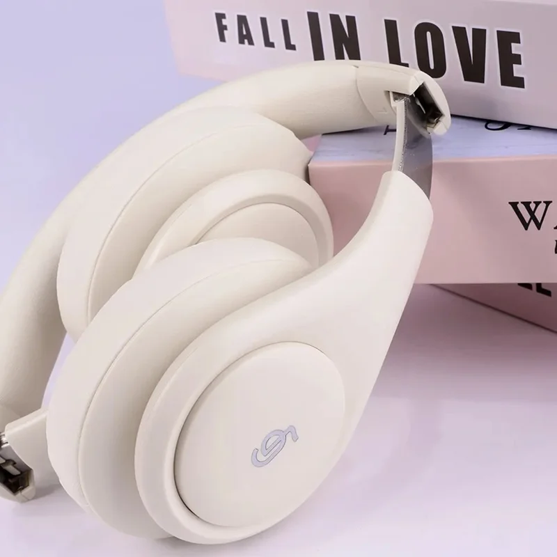 P9 Wireless Bluetooth-compatible Headphones ANC Active Noise Cancelling Deep Bass Headset - Pink