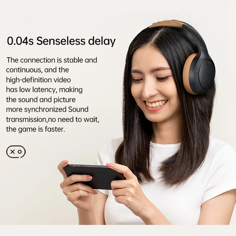 BT056 Noise Cancelling Bluetooth-compatible Headphone ANC Wireless Deep Bass Stereo Over-ear Headset - Black