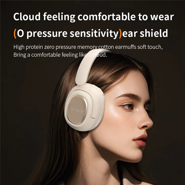 BH900 Gaming Wireless Bluetooth-compatible Headphones Hi-Fi Stereo In-Ear Noise Cancelling 40MM Driver Headset - Khaki