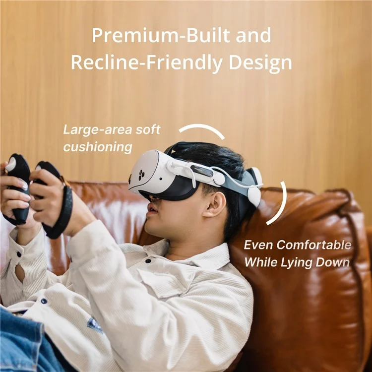 BOBOVR E3 Pro Para Meta Quest 3 / 3S Suporte de Cabeça com Bateria de 10000mAh para Headset de Realidade Virtual
