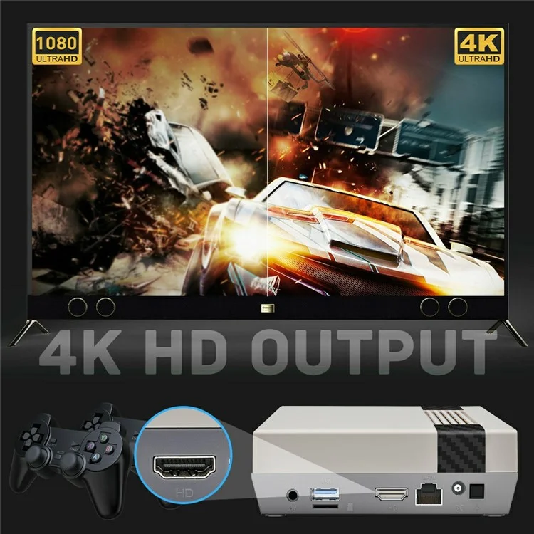 Super Console Cube X3 Three Systems Retro Gaming Console HD TV Box Built In 100000 Games with Gamepad, 256G Storage