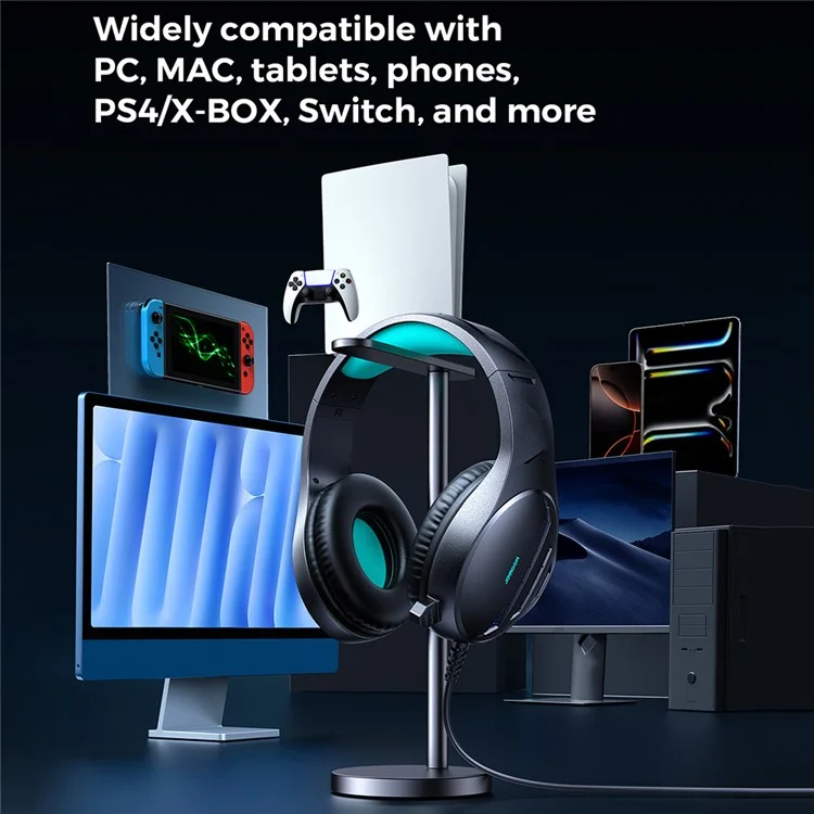 Auriculares Gaming JOYROOM Jhead Series JR-HG2 con Cable, Over-Ear, con Micrófono y Control de Volumen