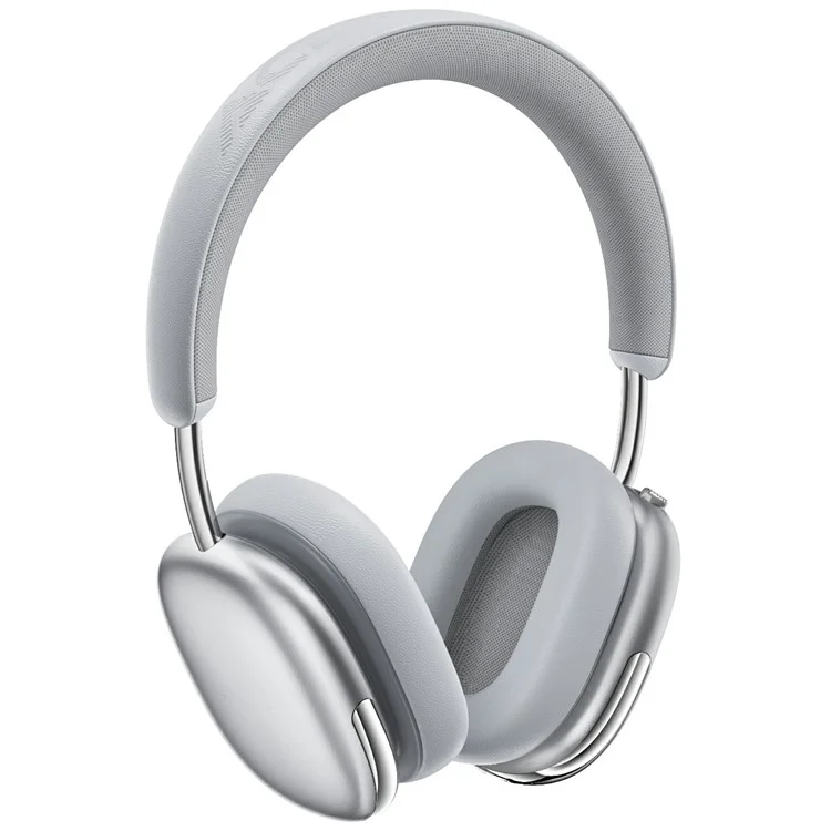 ACEFAST H9 Active Noise Cancelling Headphones Wireless Over-Ear Headsetwith Multi-Function Button - Silver