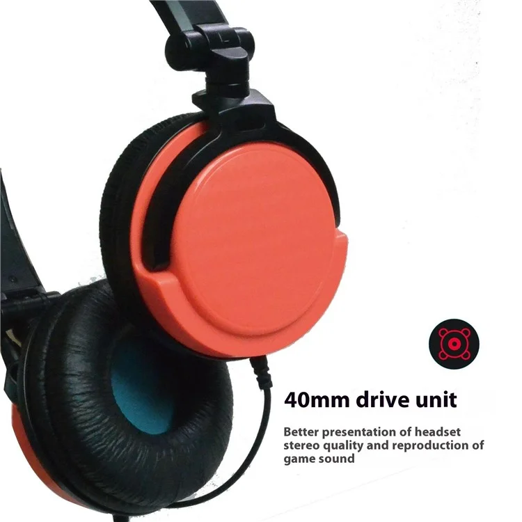 PGTECH GP-379 Casque de jeu filaire avec microphone pour PS5 / Nintendo Switch OLED / XBOX / PC