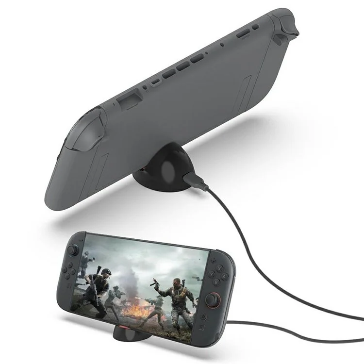 PGTECH GP-376 Dock de charge portable circulaire pour Nintendo Switch 2 / Switch / Console OLED - Noir / Orange