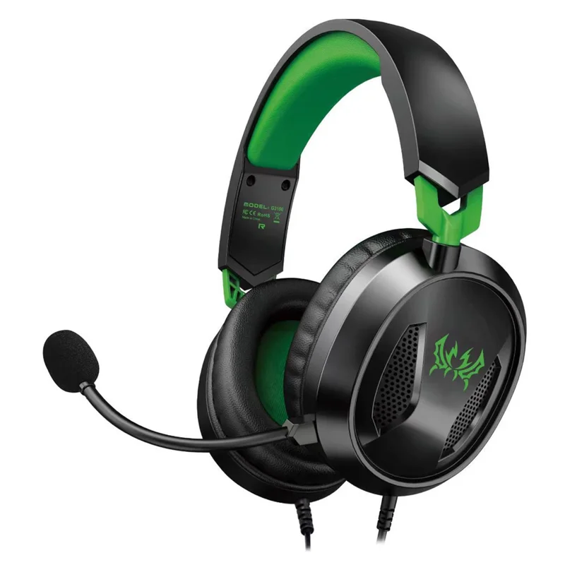 KOTION EACH G3100 For PS4 / PS5 / Nintendo Switch Gaming Headset Wired Headphone with Microphone - Green