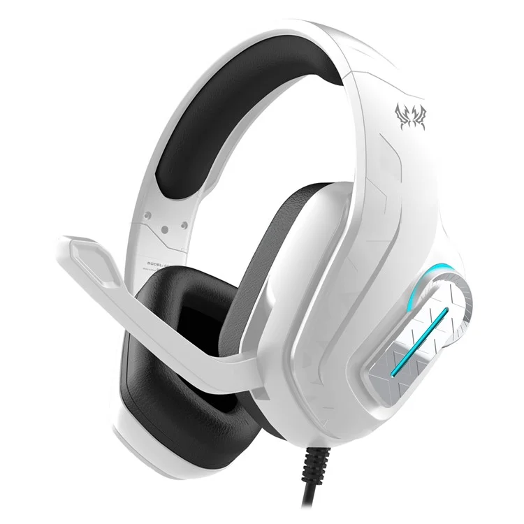 KOTION EACH G4100 Wired Gaming Headset with Mic 3.5mm + USB LED Light Over-Ear Headphone - White