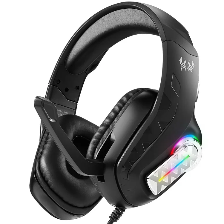 KOTION EACH G4100 Wired Gaming Headset with Mic 3.5mm + USB LED Light Over-ear Headphone - Black