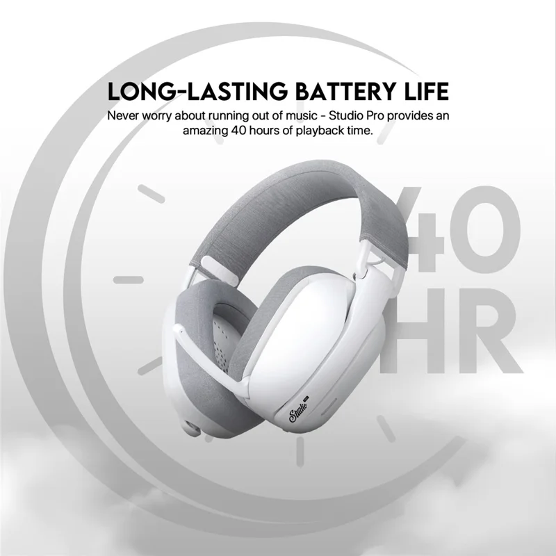 TEEVO Studio Pro WHG03P Over-Ear Headphone Bluetooth-Compatible / Wireless / Wired Foldable Low Latency Headset - Grey