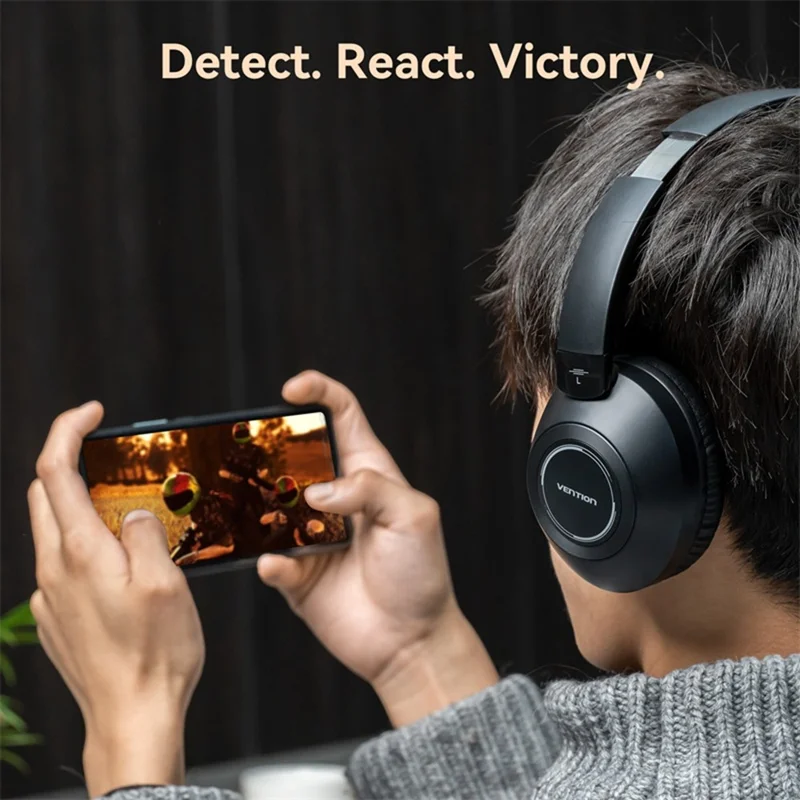 VENTION NBBB0 Soundmate S11 Wireless Headphones BT On-Ear Headset with Microphone for Home / Office
