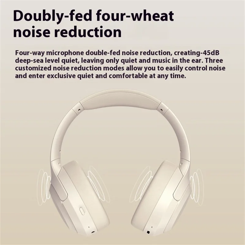 LANGSDOM HBN07 Casque sans fil ANC Réduction Active du Bruit Son Stéréo Casque Bluetooth - Noir