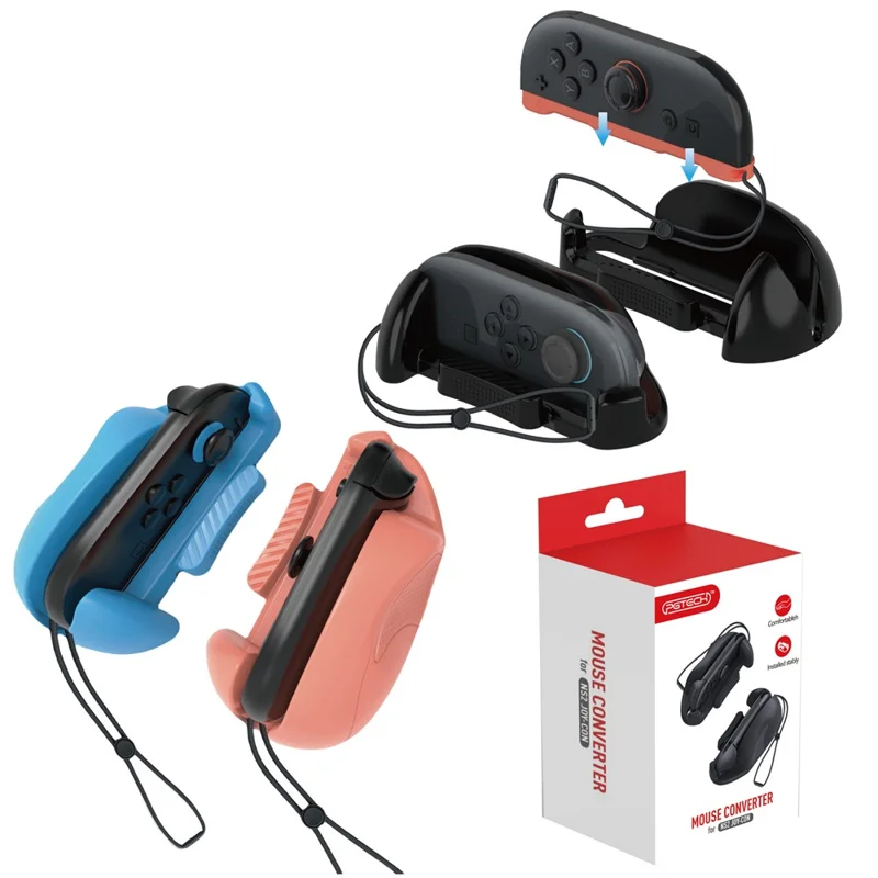 Suporte Conversor PGTECH GP-391 2 Peças para Controlador Joy-Con do Nintendo Switch Mini Mouse - Preto