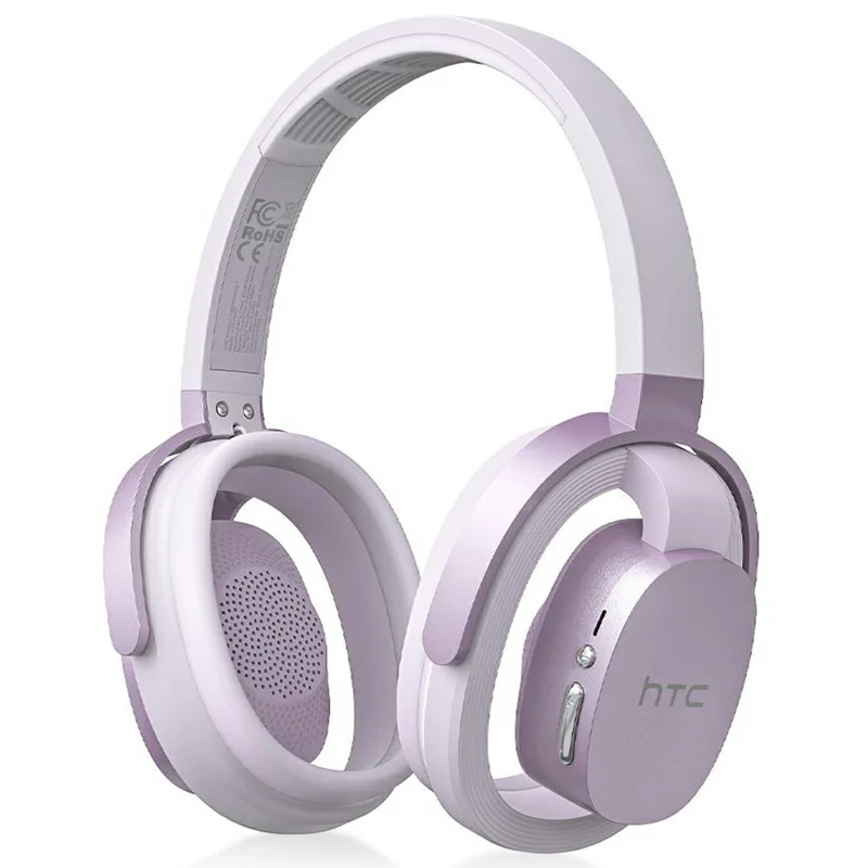 HTC HP07 Bluetooth-kompatibler Kopfhörer mit geringer Latenz Stereo-Kopfhörer für Computer Gaming Musik - Lila