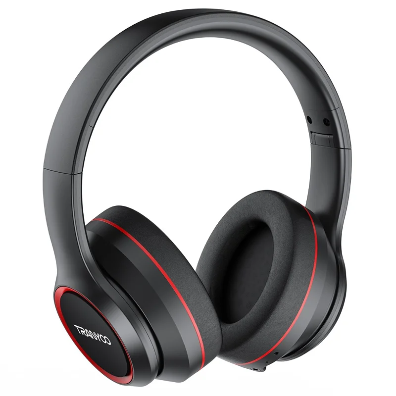 TRANYOO H6 Bluetooth-Compatible Headphones Over Ear 40mm Drivers Foldable Gaming Music Headset