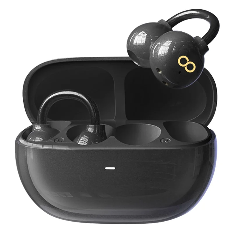 TRANYOO T-M5 OWS Bluetooth-compatible Earbuds Super Bass Clip On Wireless Headphones - Black