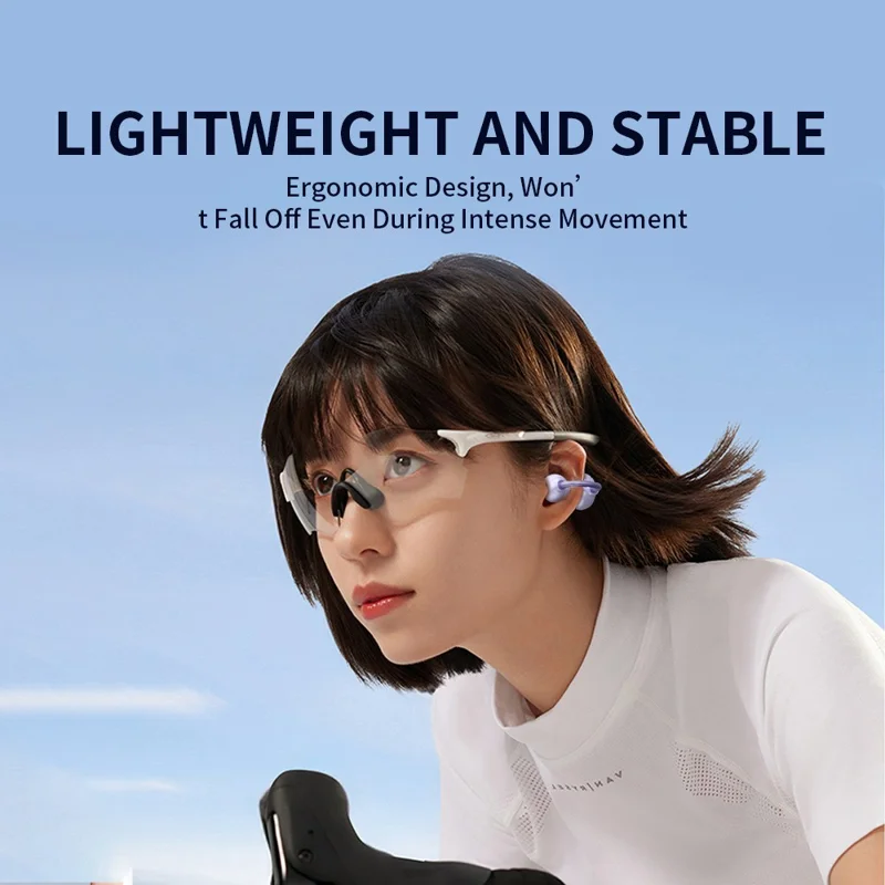 TRANYOO T-M5 OWS Bluetooth-compatible Earbuds Super Bass Clip On Wireless Headphones - Green
