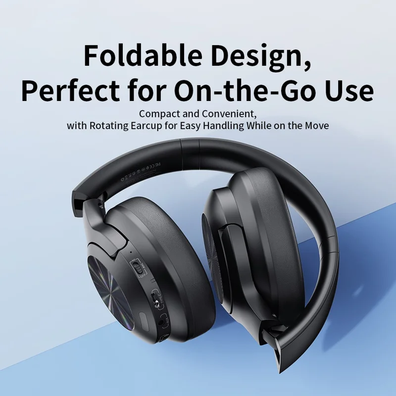 TRANYOO T-H7 ANC Noise Cancelling Bluetooth-Compatible Headphone Over Ear Wireless Headset