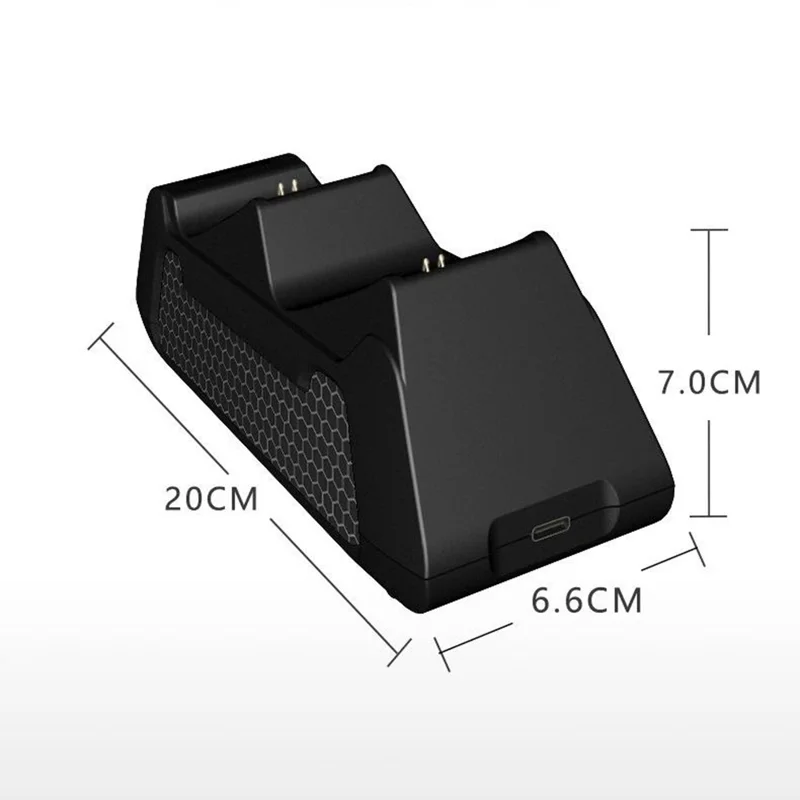 Charging Dock for Xbox Series X / S  /  Xbox One S / X  /  Xbox Elite Dual Controller Charger Station with Battery Back Cover - Black