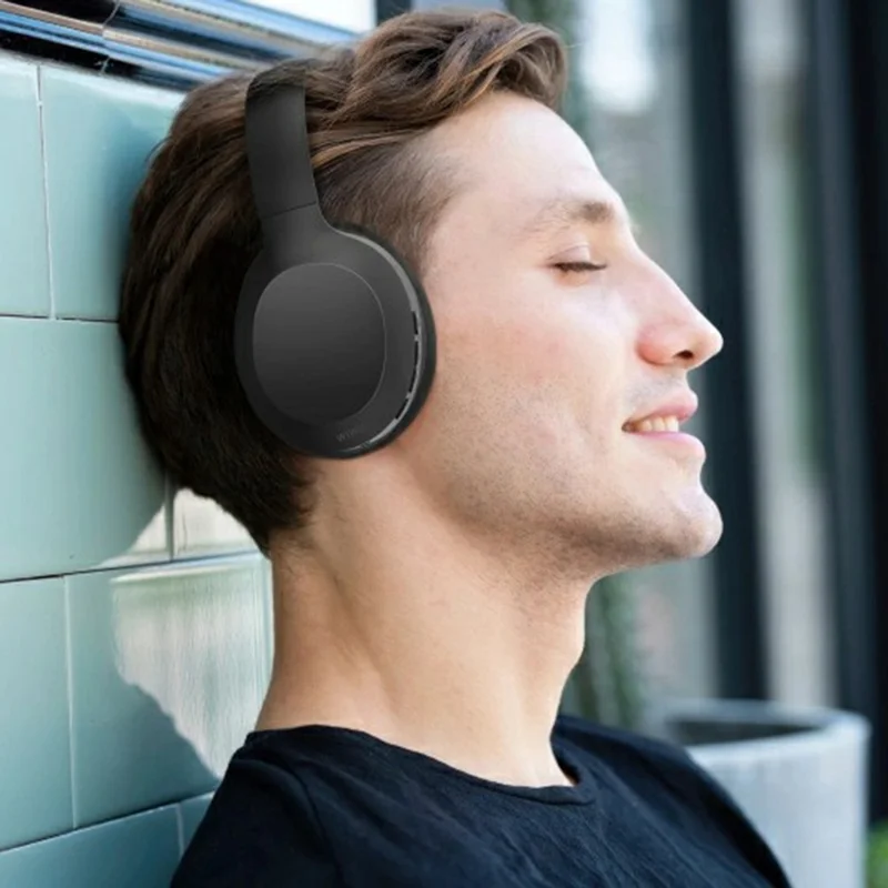 WIWU TD-01 Casque sans fil Bluetooth Compatible Basses Pures Stéréo Over Ear - Noir