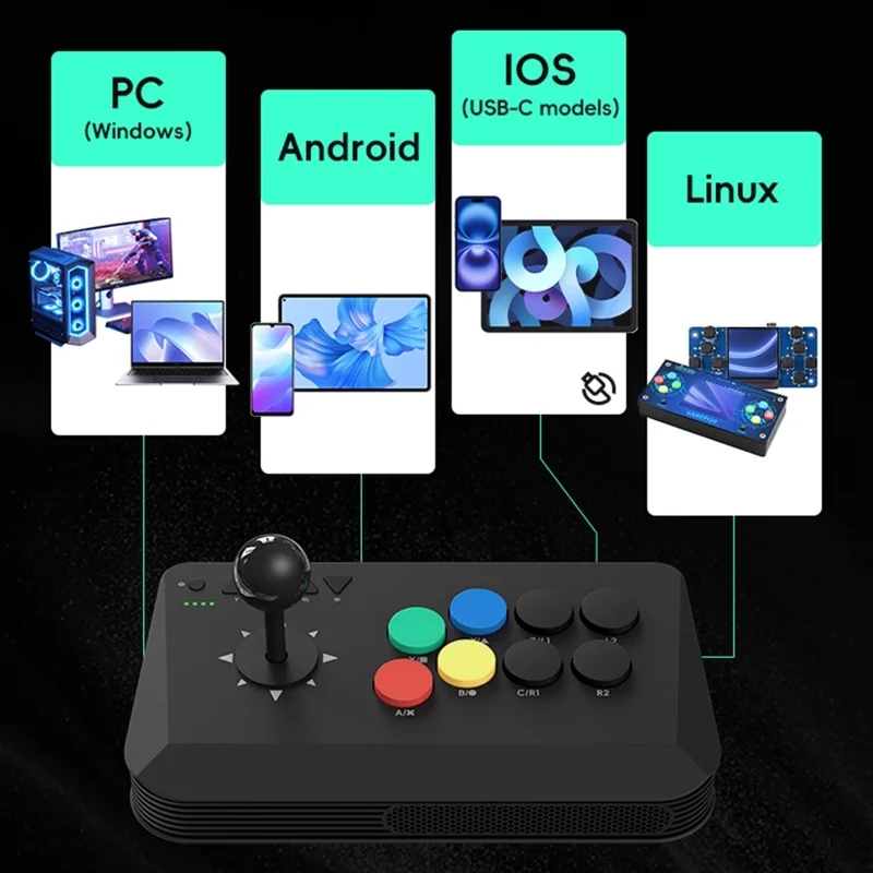 DATA FROG Y3A MAX 1Pc 2.4G Kabelloser Joystick-Controller Arcade Game Station Unterstützung HD-Videoausgabe