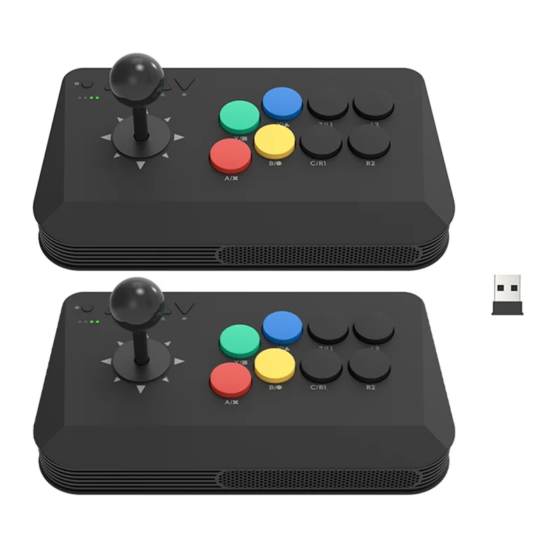 DATA FROG Y3A MAX 2Pcs 2.4G Drahtlose Joystick-Controller Arcade Game Station Unterstützung HD-Videoausgabe