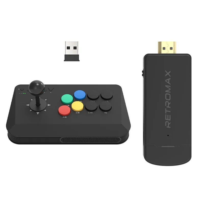 DATA FROG Y3A MAX 1Pc Joystick Controller Arcade Game Station with M8 Wireless Game Stick Support HD Video Output