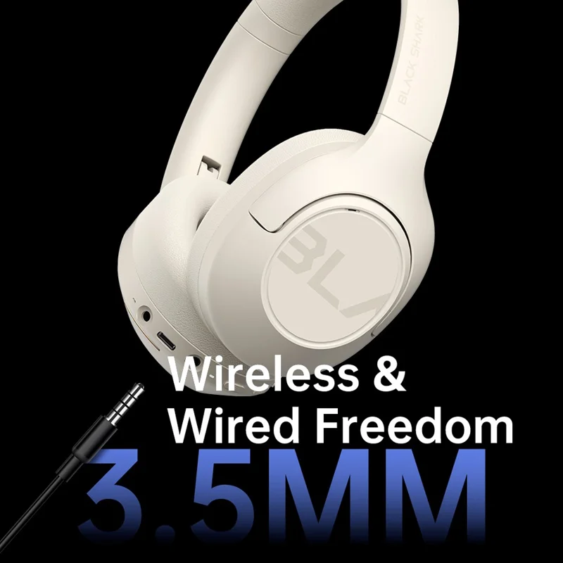 BLACK SHARK V2 Cuffie Bluetooth a bassa latenza compatibili Cuffie wireless Over Ear con cancellazione del rumore ANC - Nero