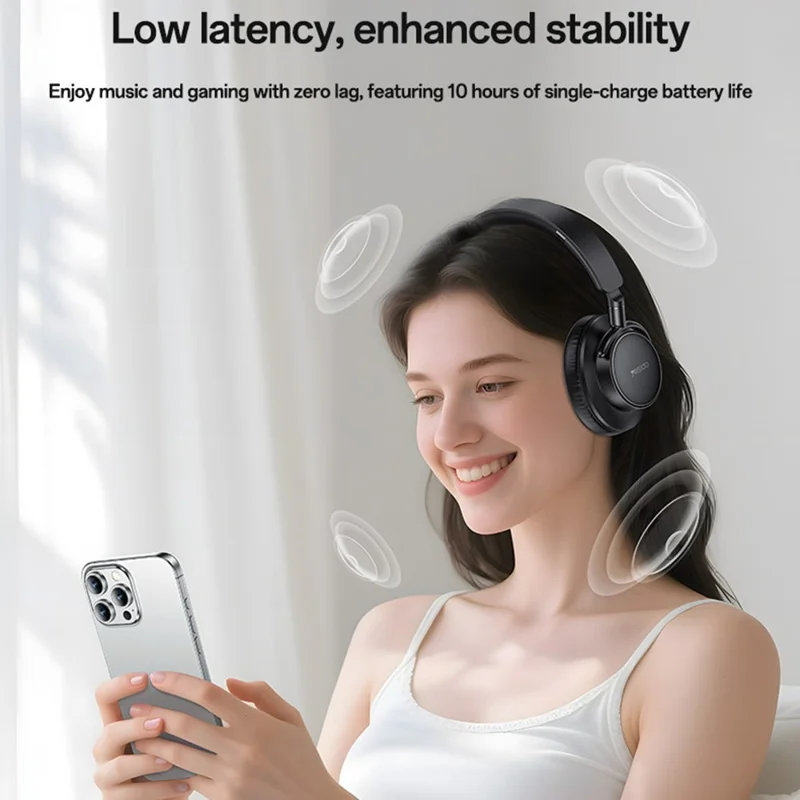 سماعات YESIDO EP12 فوق الأذن بلوتوث مريحة بدون ضغط، وضع مزدوج سلكي / لاسلكي