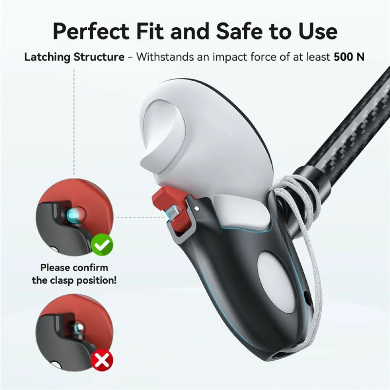 AMVR GA1 voor Meta Quest 3 / 3S Rechtercontroller Haptische Feedback Golfclub Grip Koolstofvezel VR Gaming Accessoire