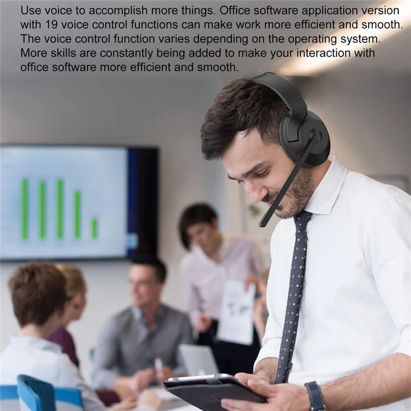 OY832 USB Wired Ear Hook Headset ENC Dual Microphone Noise Canceling Headphones for Team Meetings