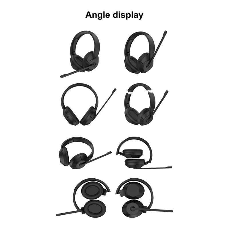 OY832 USB Wired Ear Hook Headset ENC Dual Microphone Noise Canceling Headphones for Team Meetings