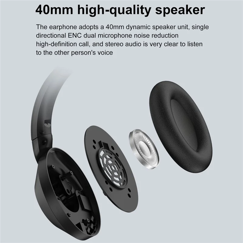 OY832 USB Wired Ear Hook Headset ENC Dual Microphone Noise Canceling Headphones for Team Meetings