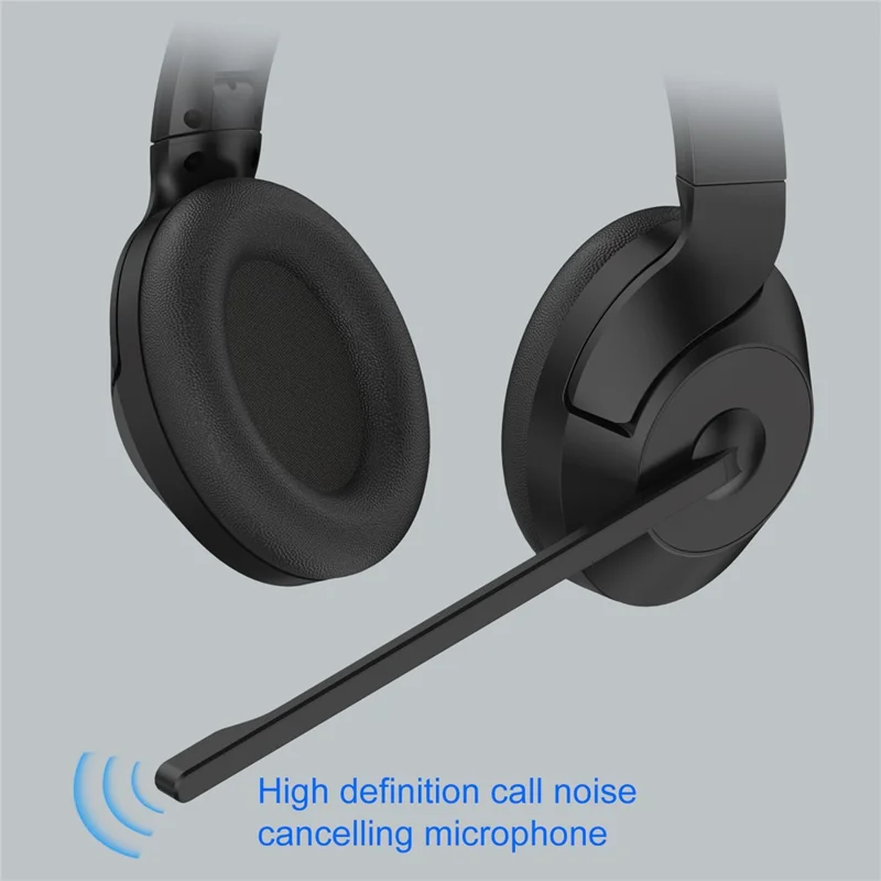 OY832 USB Wired Ear Hook Headset ENC Dual Microphone Noise Canceling Headphones for Team Meetings