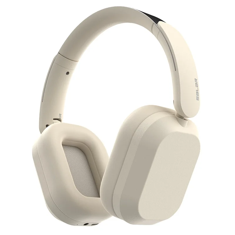 SALAR BM709 Wireless Headphones Bluetooth-Compatible 5.3 Gaming Headset with Mic  /  Dual EQ Modes - Beige