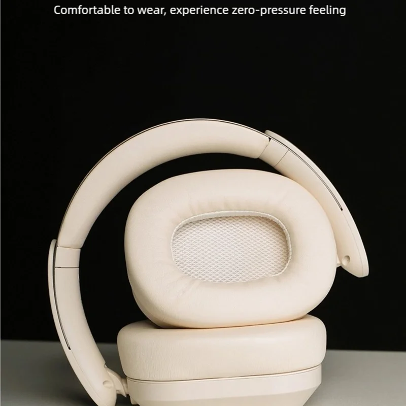 SALAR BM709 Wireless Headphones Bluetooth-Compatible 5.3 Gaming Headset with Mic  /  Dual EQ Modes - Beige