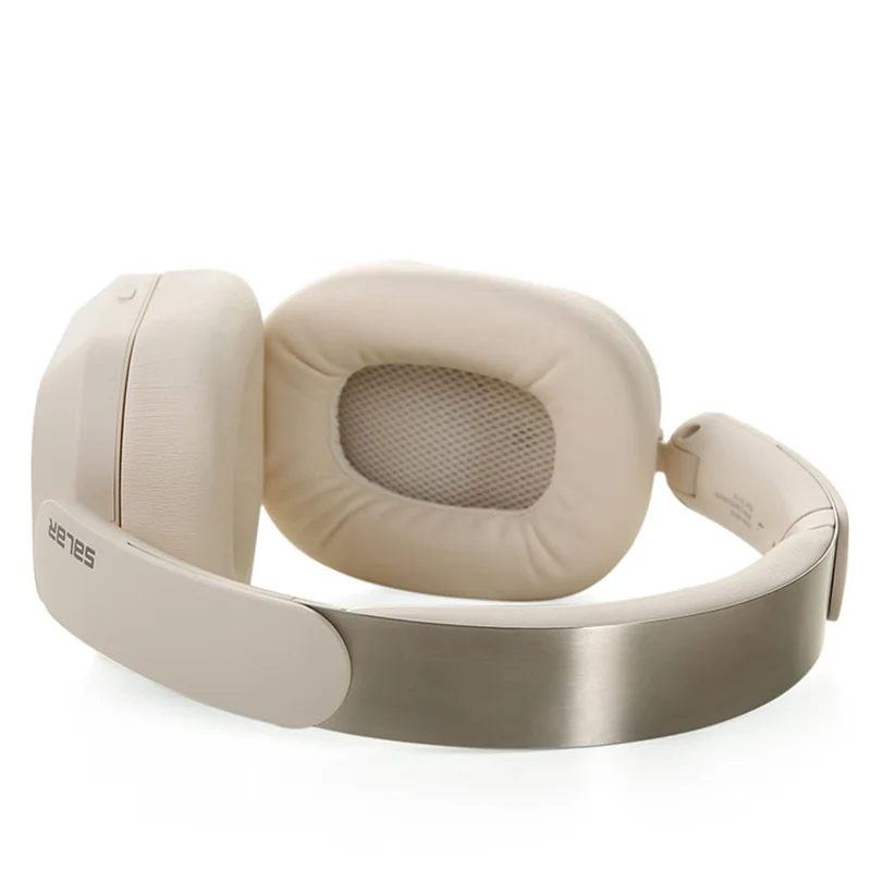SALAR BM709 Wireless Headphones Bluetooth-Compatible 5.3 Gaming Headset with Mic  /  Dual EQ Modes - Beige