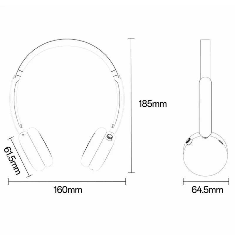 YESIDO EP13 Draadloze Hoofdtelefoon ANC+ENC Bluetooth-compatibele Headset - Zwart