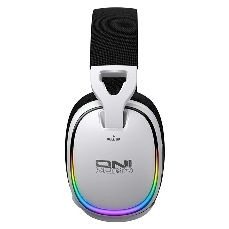 ONIKUMA GT805 4 Modes Wireless / Wired Gaming Headset Over-Ear Headphones with RGB Light - White