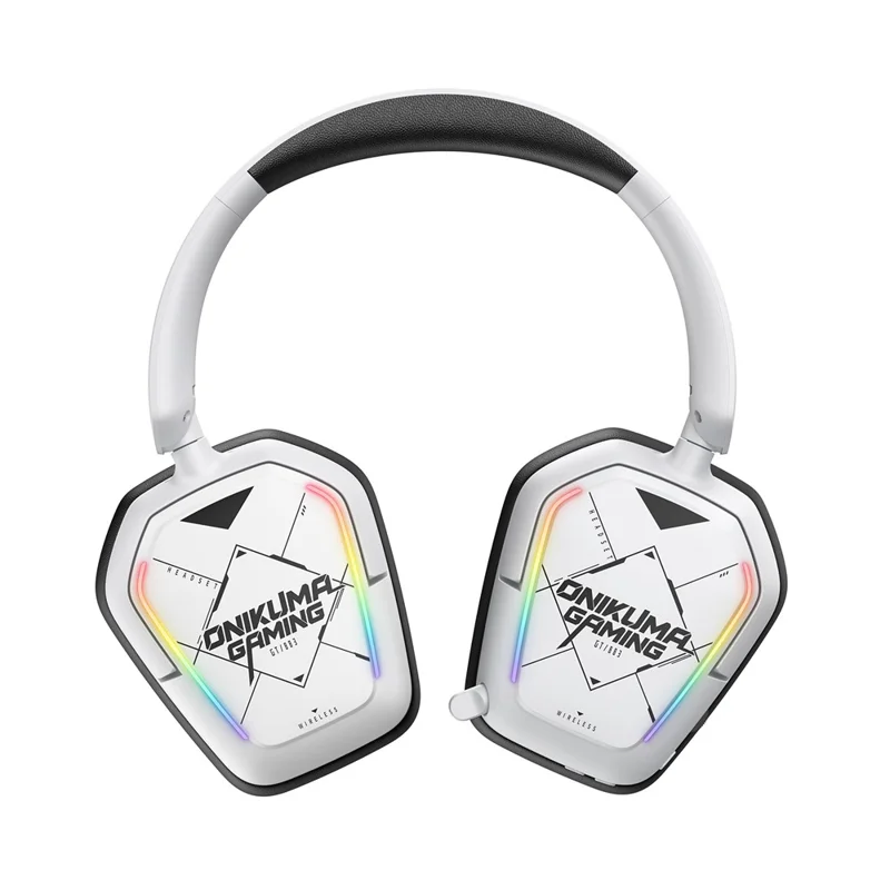 ONIKUMA GT883 Wireless Gaming Headset 4 Mode Bluetooth-Compatible Headphones with Microphone - White