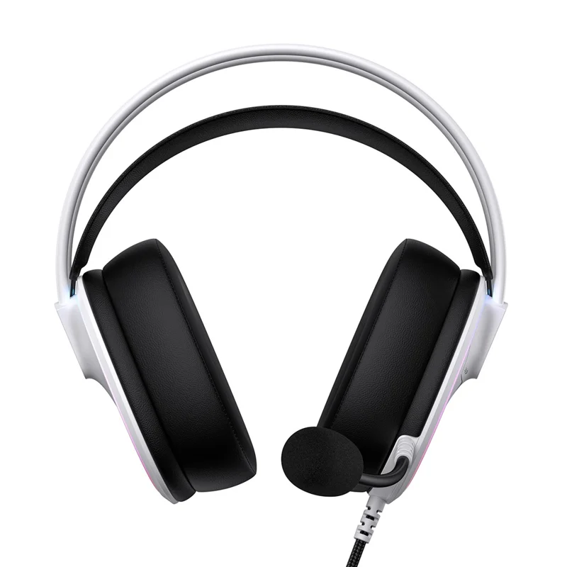 ONIKUMA X91 Gaming Headset Wired Over-Ear Headphones with Microphone RGB LED For PC  /  PS5  /  Gaming - White
