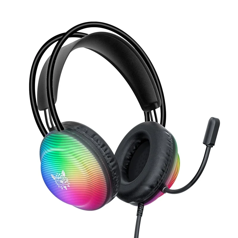 ONIKUMA X29 Gaming Headset Wired Over Ear with Microphone RGB Lighting For PC  /  Console Gaming - Black