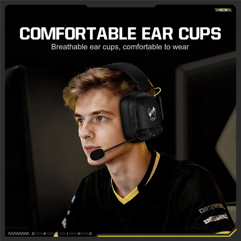 ONIKUMA GT888 4-режимная игровая гарнитура с поддержкой Bluetooth, 2.4G беспроводные наушники - Черные