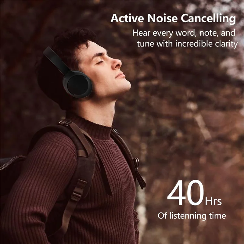 DJ16 Bluetooth-compatible Headphones 5.3 Wireless Over Ear 40mm Headset for Gaming Sports