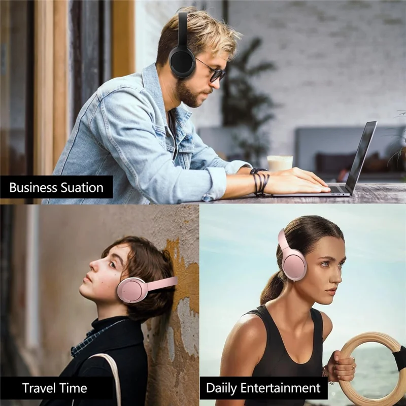 DJ16 Bluetooth-compatible Headphones 5.3 Wireless Over Ear 40mm Headset for Gaming Sports