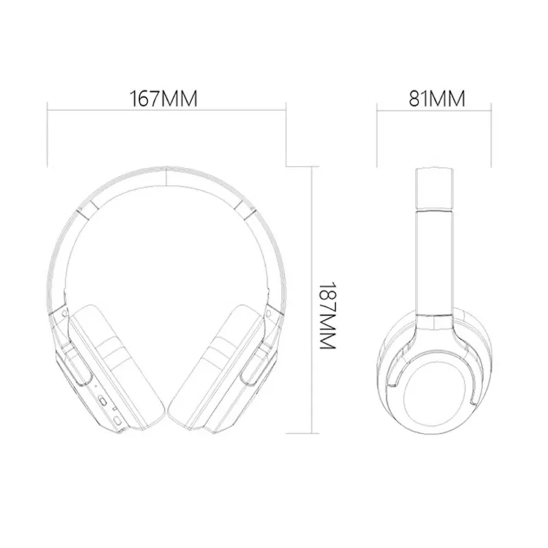 ERAZER L7 Wireless Bluetooth-compatible Headphones 24H Playtime 500mAh Over Ear Headset for Gaming Music (Invested By Lenovo) - Beige