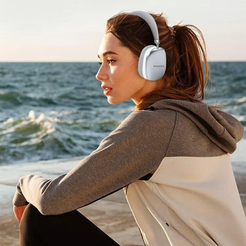 ERAZER EM-Z02 Pro Bluetooth-compatible Headphones ANC Noise Cancelling 500mAh 50H Playtime Over Ear Headset (Invested By Lenovo)