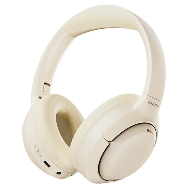 ERAZER L7 Pro Wireless Bluetooth-compatible Headphones ANC ENC Noise Cancelling Over Ear Headset for Gaming (Invested By Lenovo) - Beige