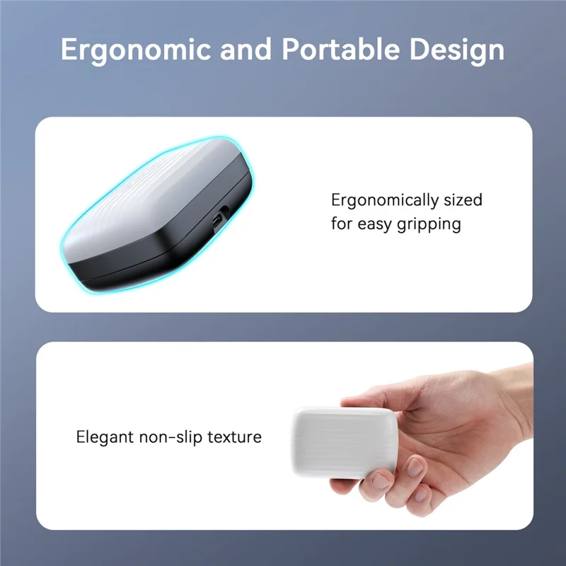 AMVR BP1 8000mAh Battery Pack Hot-Swappable Magnetic Power Bank for VR Headset Phone Tablet - White