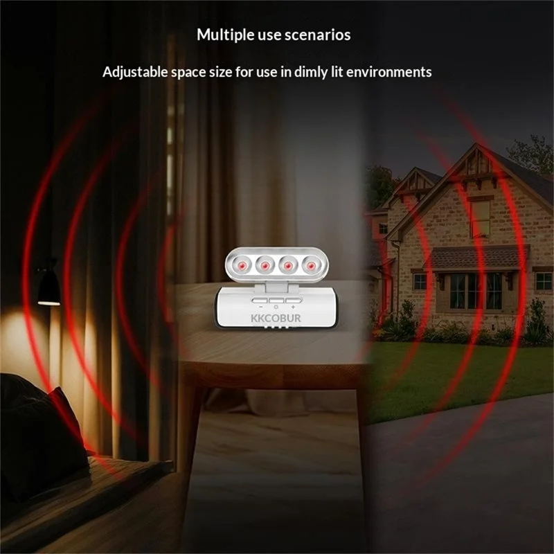 KKCOBVR i3 Stazione di Tracciamento IR Base per Meta Quest 3 / 3S / Pro Luce di Potenziamento Infrarossa Accessorio VR con Luminosità Regolabile su 4 Livelli - Bianco Argento